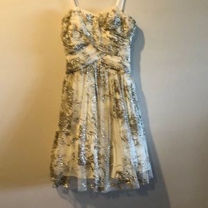 Strapless prom dress